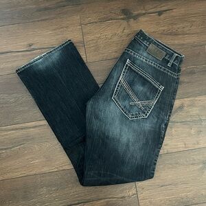 BKE Mens Derek Bootcut Jeans